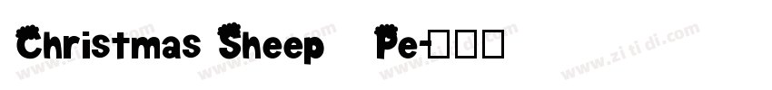 Christmas Sheep   Pe字体转换
